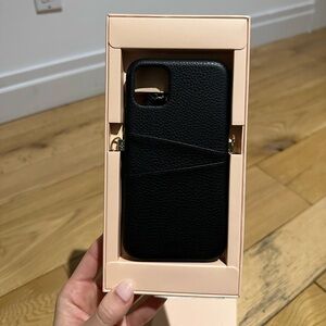 Brand New tde. iPhone 11 phone case with card pockets and cross body strap